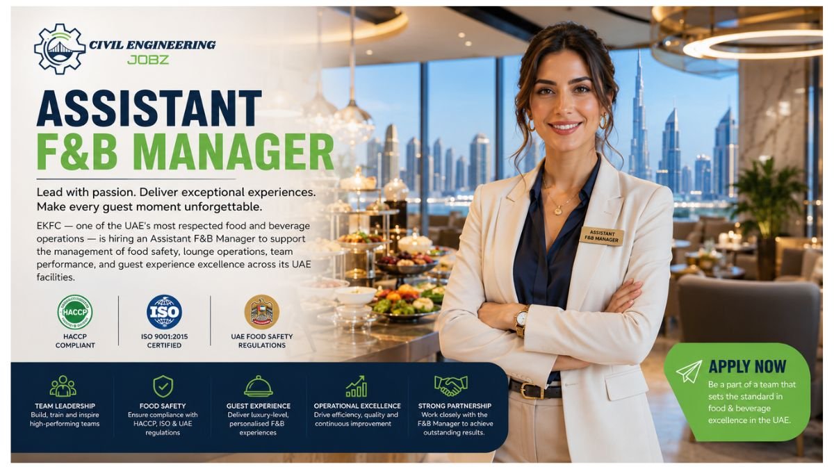 Assistant F&B Manager Jobs UAE 2026