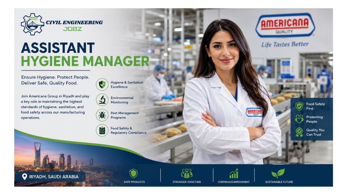 Assistant Hygiene Manager Jobs Riyadh 2026