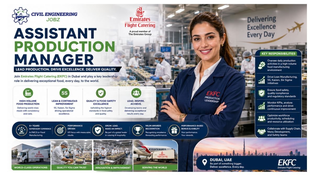 Assistant Production Manager Jobs Dubai UAE 2026 