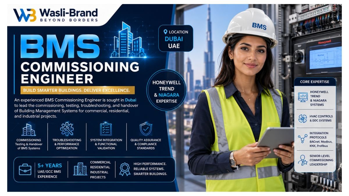BMS Commissioning Engineer Jobs Dubai UAE 2026 