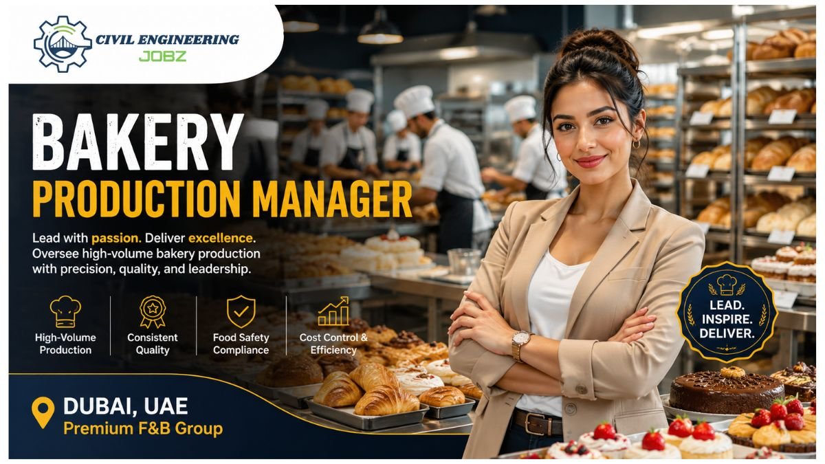 Bakery Production Manager Jobs Dubai UAE 2026 