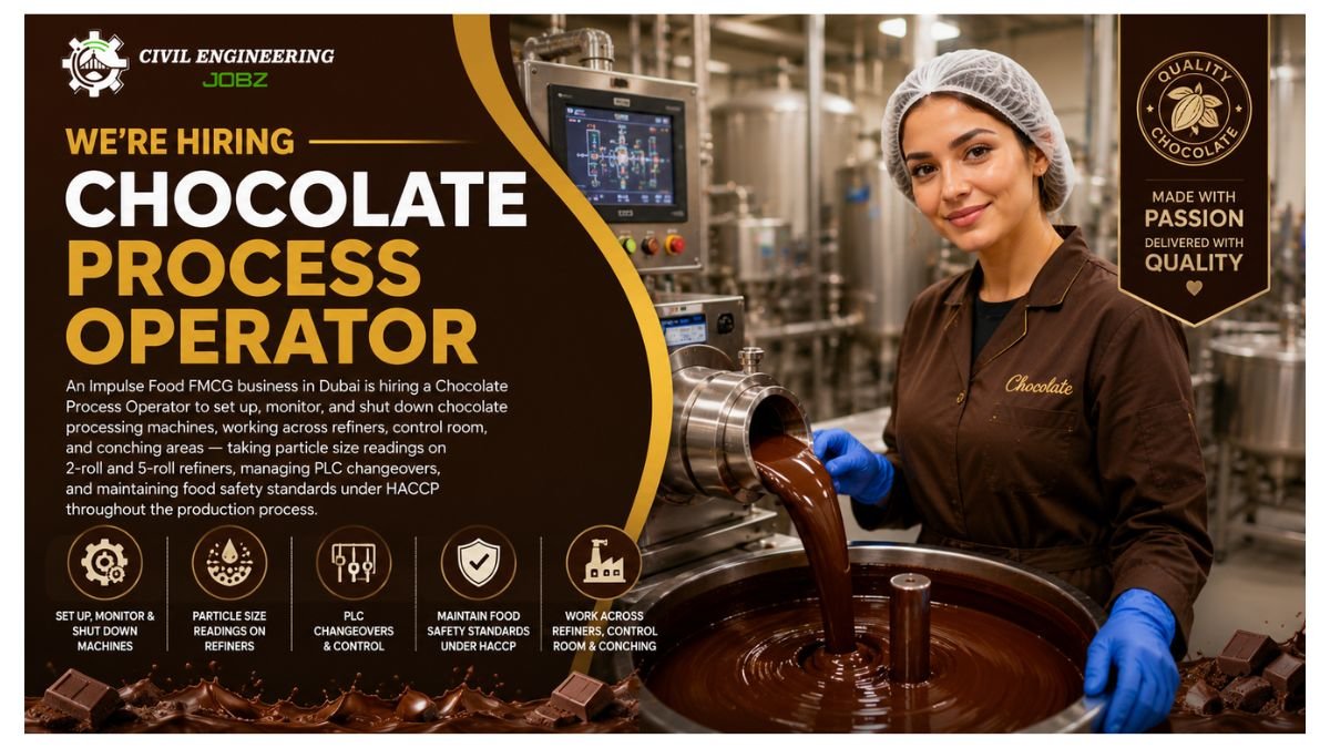 Chocolate Process Operator Jobs Dubai 2026