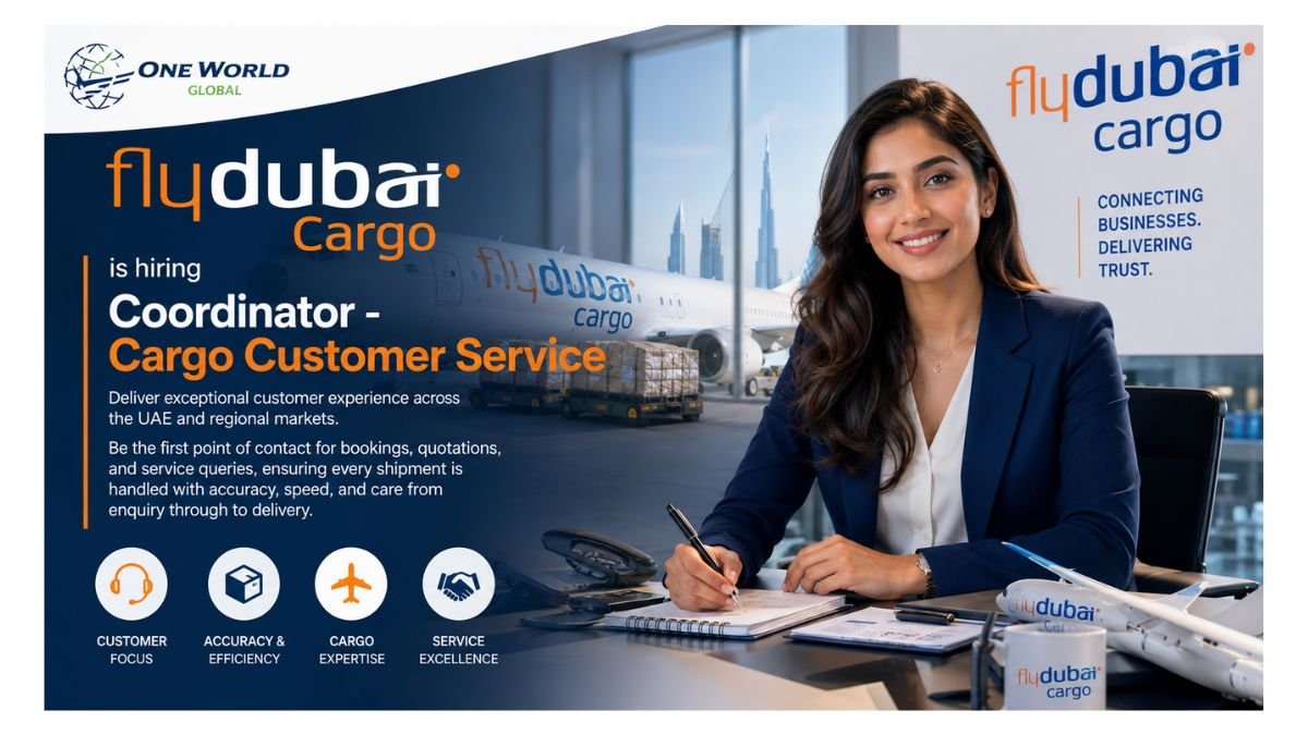 Coordinator - Cargo Customer Service Jobs Dubai UAE 2026