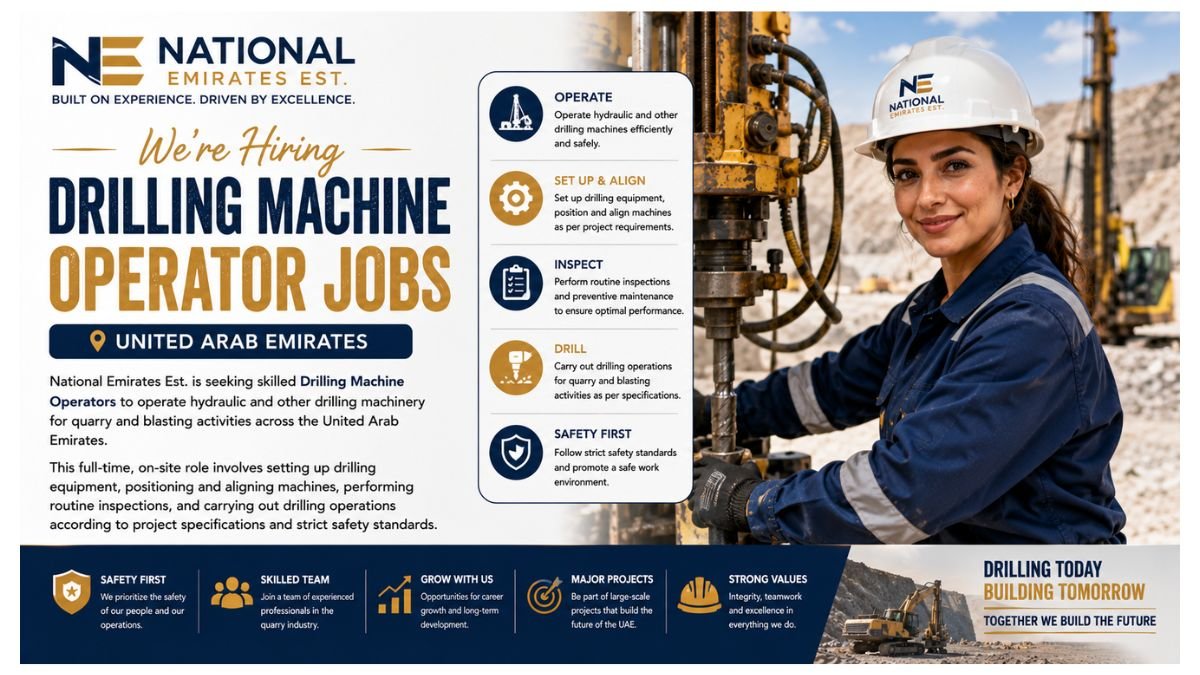 Drilling Machine Operator Jobs UAE 2026