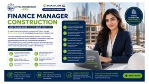 Finance Manager Construction Jobs Sharjah UAE 2026 