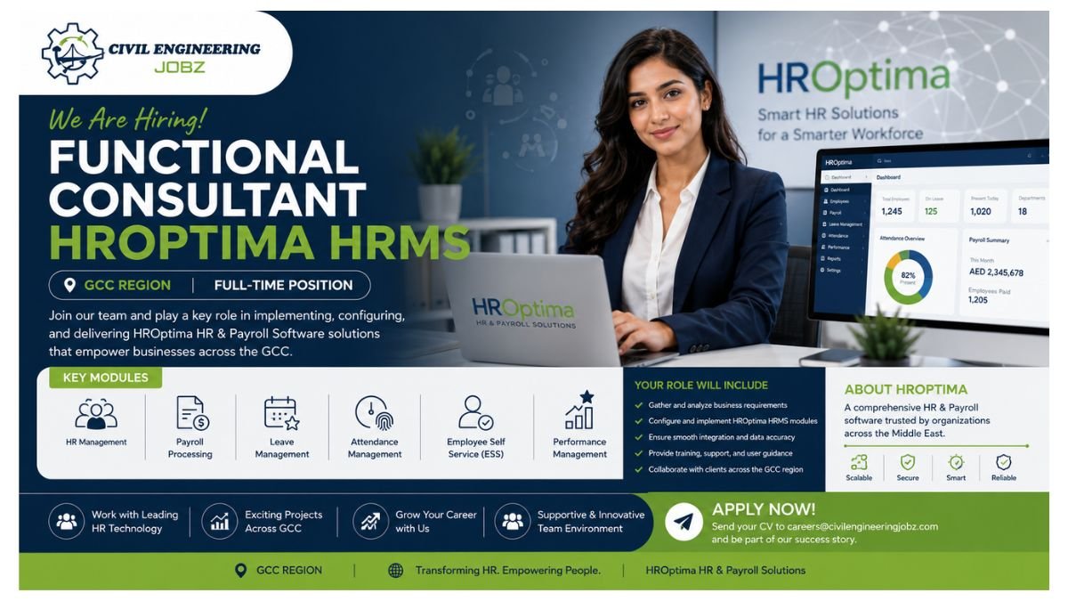 Functional Consultant HROptima HRMS Jobs Dubai 2026