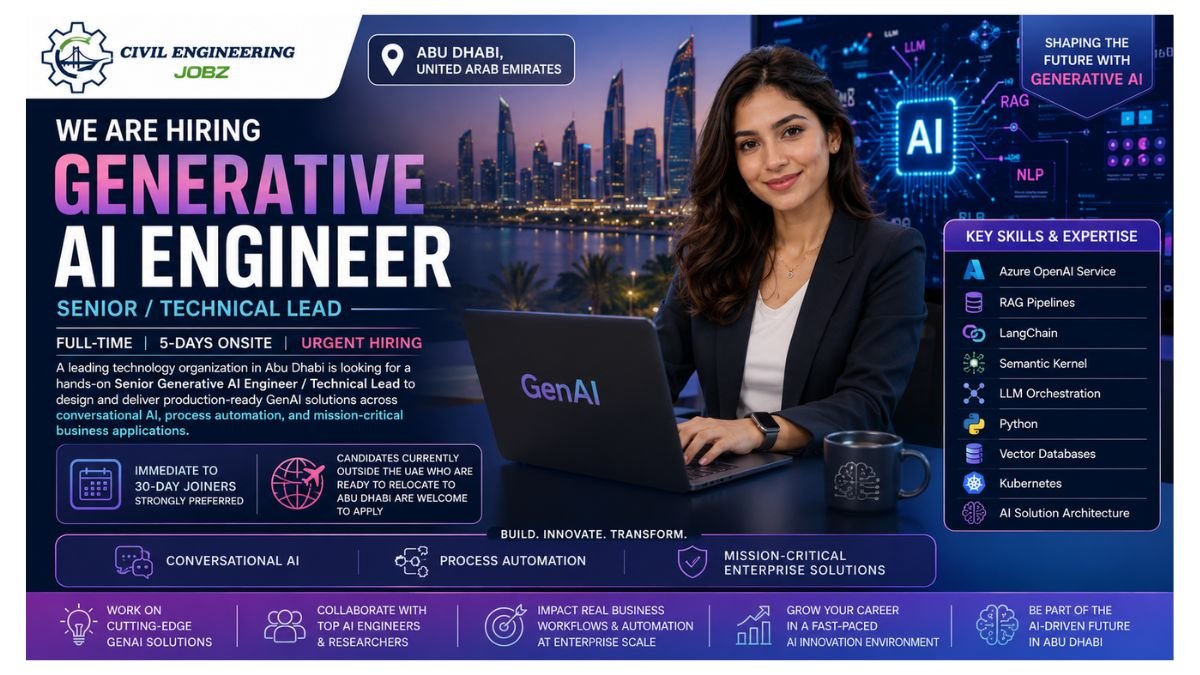 Generative AI Engineer Jobs Abu Dhabi UAE 2026