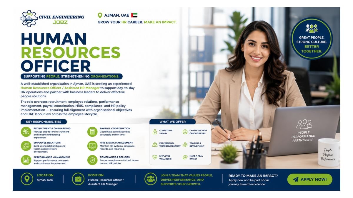 Human Resources Officer Jobs Ajman UAE 2026 