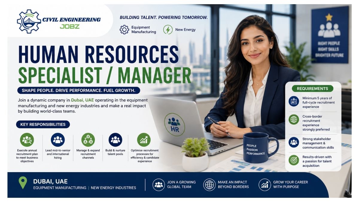 Human Resources Specialist Manager Jobs Dubai UAE 2026 