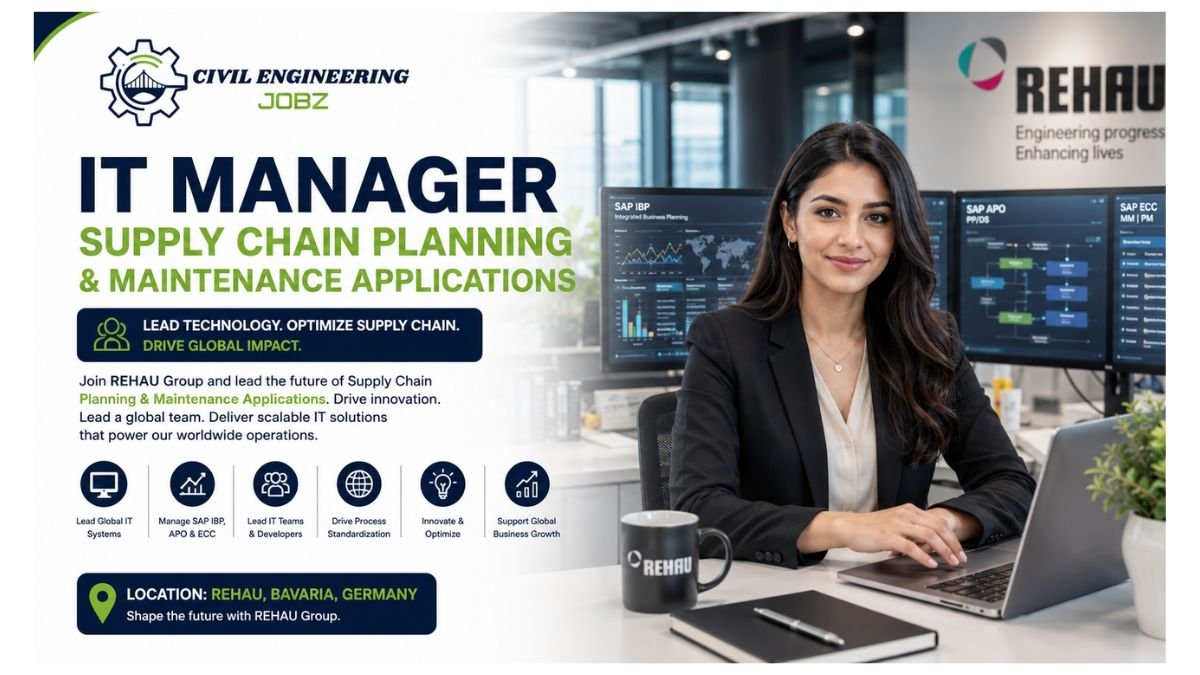IT Manager Supply Chain Planning and Maintenance Applications Jobs Rehau Bavaria Germany 2026 