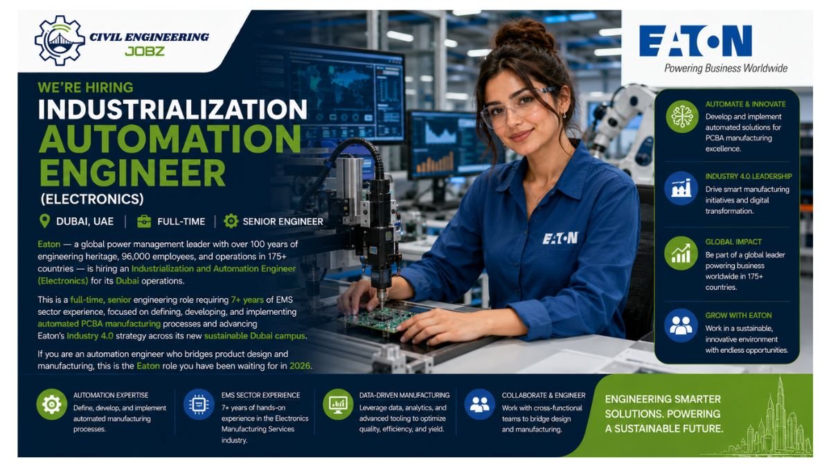 Industrialization Automation Engineer Jobs Dubai 2026