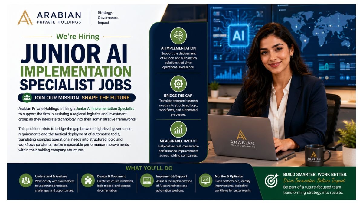 Junior AI Implementation Specialist Jobs UAE 2026