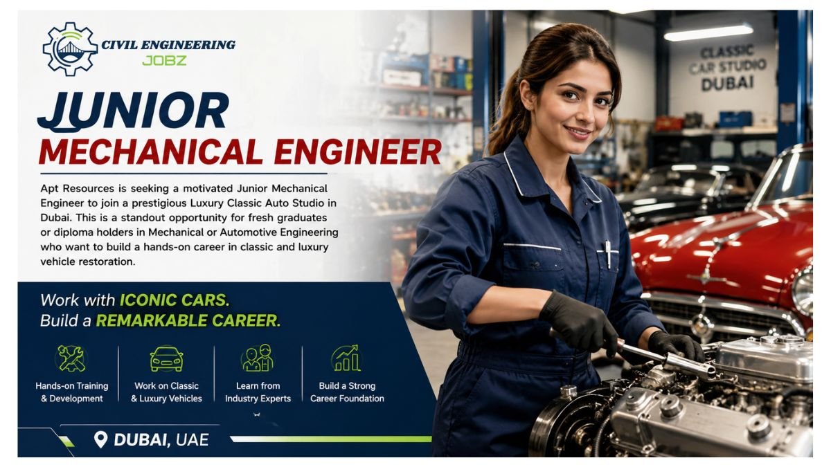 Junior Mechanical Engineer Jobs Dubai UAE 2026