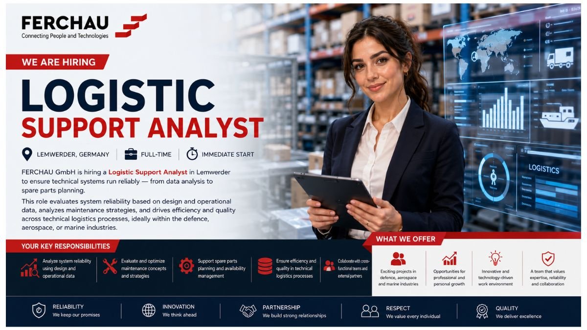 Logistic Support Analyst Jobs Lemwerder Germany 2026