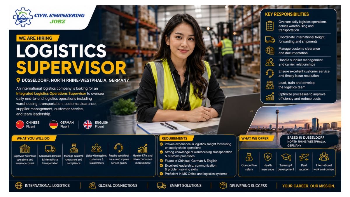 Logistics Supervisor Jobs Düsseldorf Germany 2026