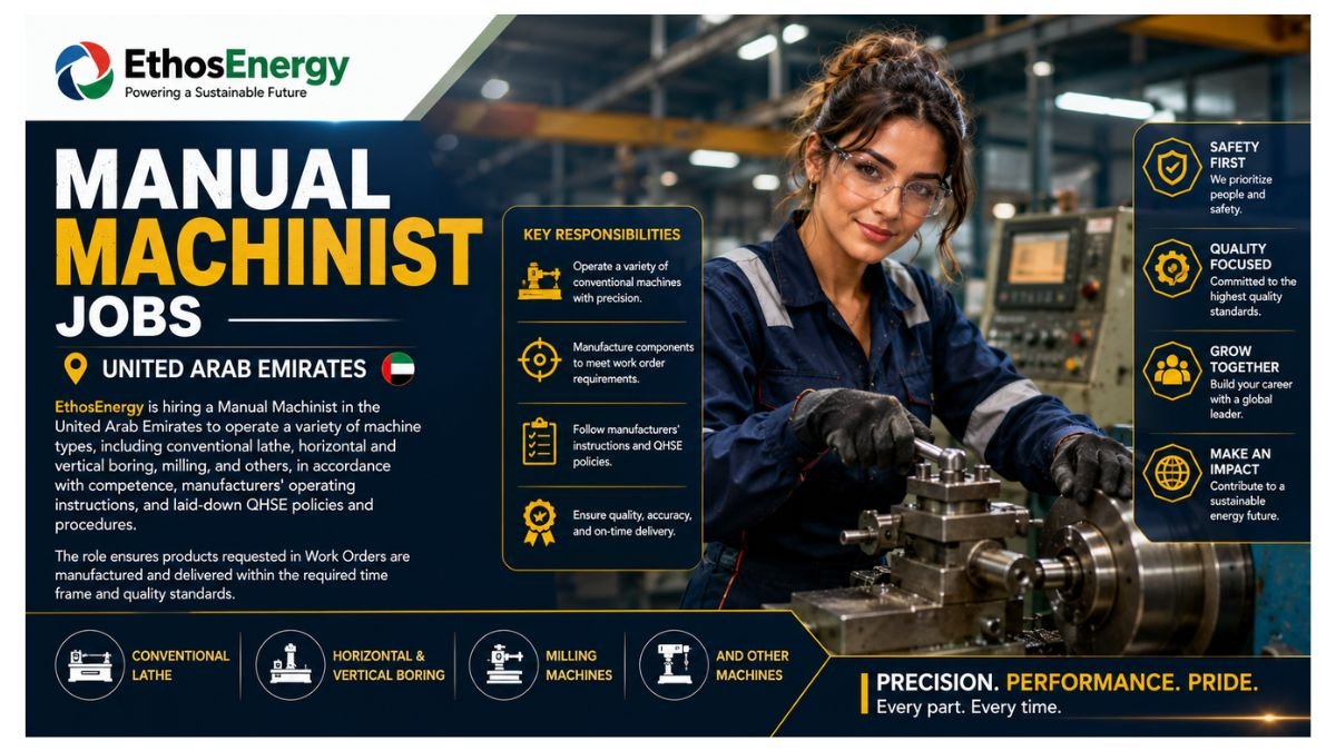 Manual Machinist Jobs UAE 2026