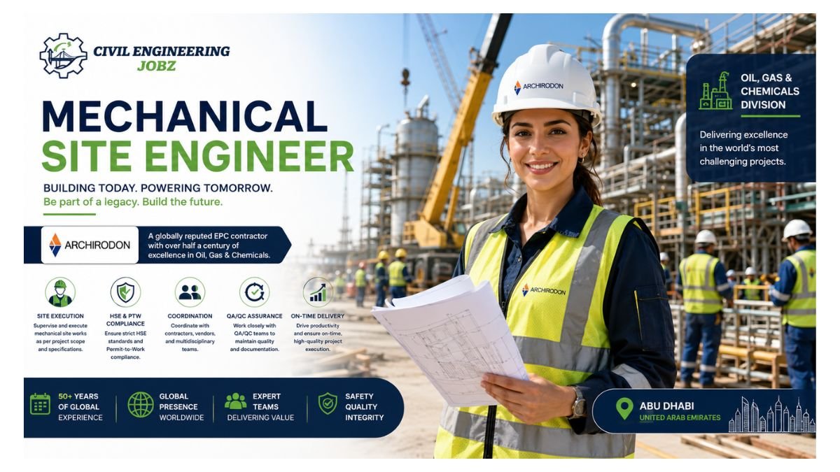 Mechanical Site Engineer Jobs Abu Dhabi UAE 2026
