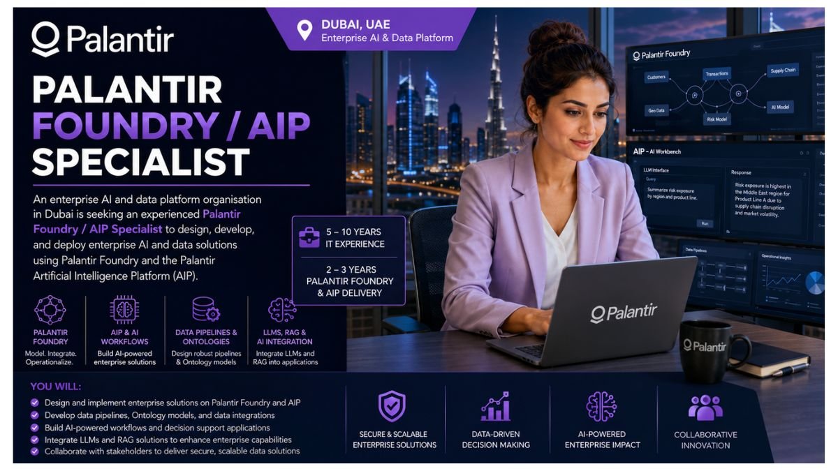 Palantir Foundry AIP Specialist Jobs Dubai UAE 2026 