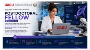 Postdoctoral Fellow Jobs Abu Dhabi UAE 2026