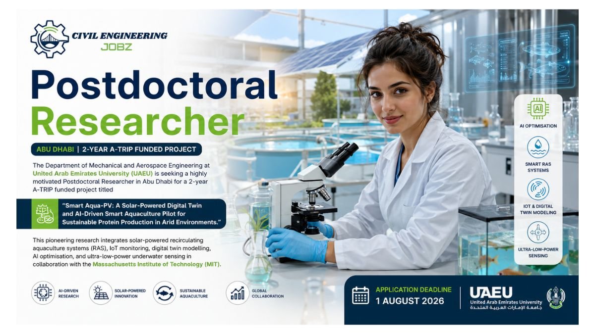 Postdoctoral Researcher Jobs Abu Dhabi UAE 2026 