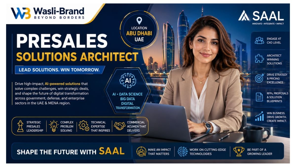 Presales Solutions Architect Jobs Abu Dhabi UAE 2026 