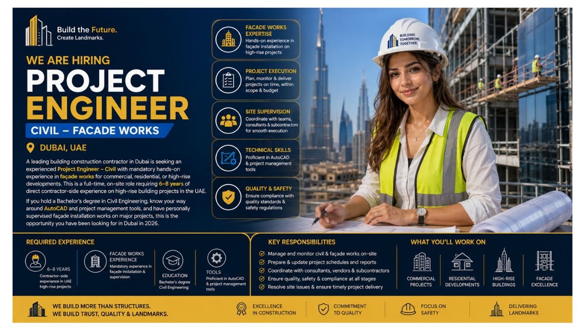 Project Engineer Jobs Dubai 2026
