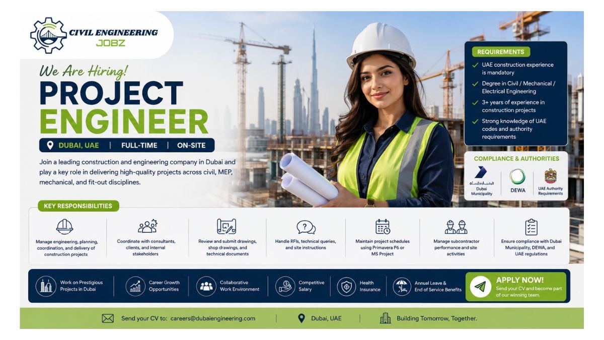 Project Engineer Jobs Dubai UAE 2026