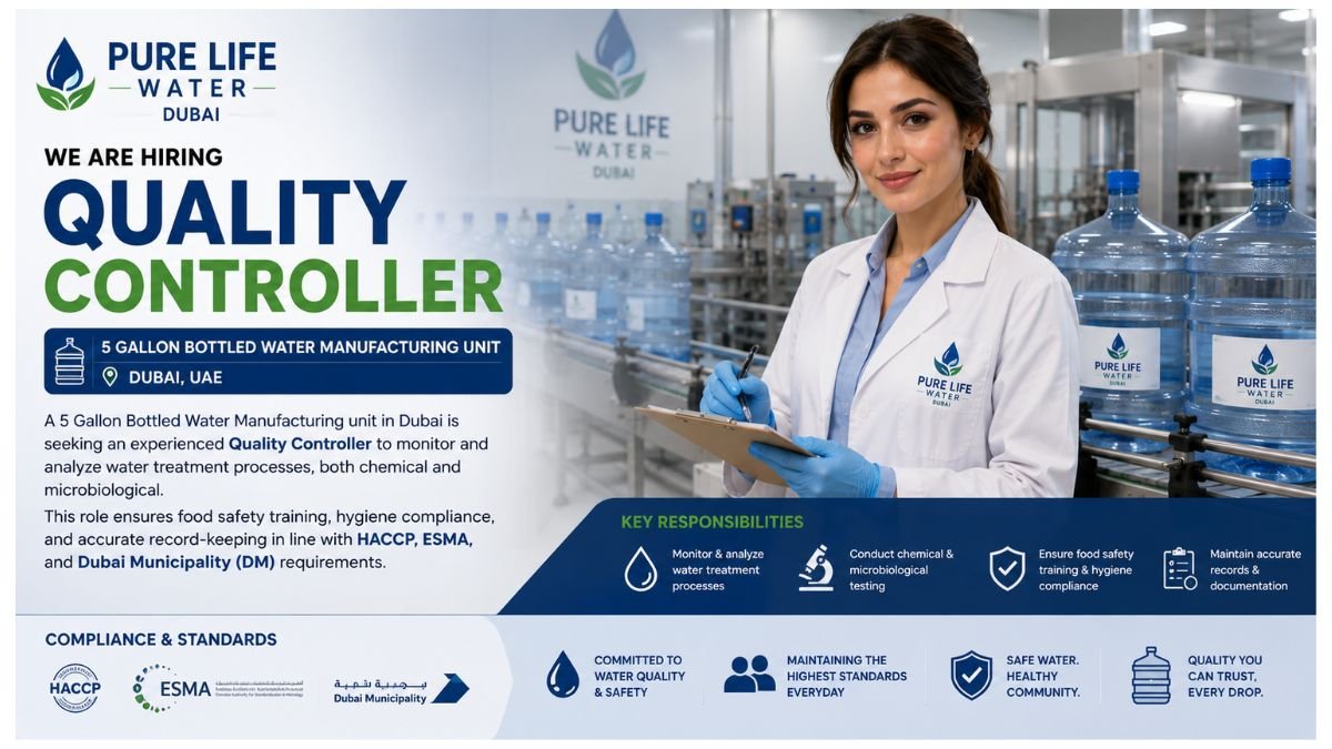 Quality Controller Jobs Dubai UAE 2026
