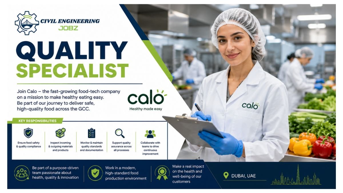 Quality Specialist Jobs Dubai UAE 2026