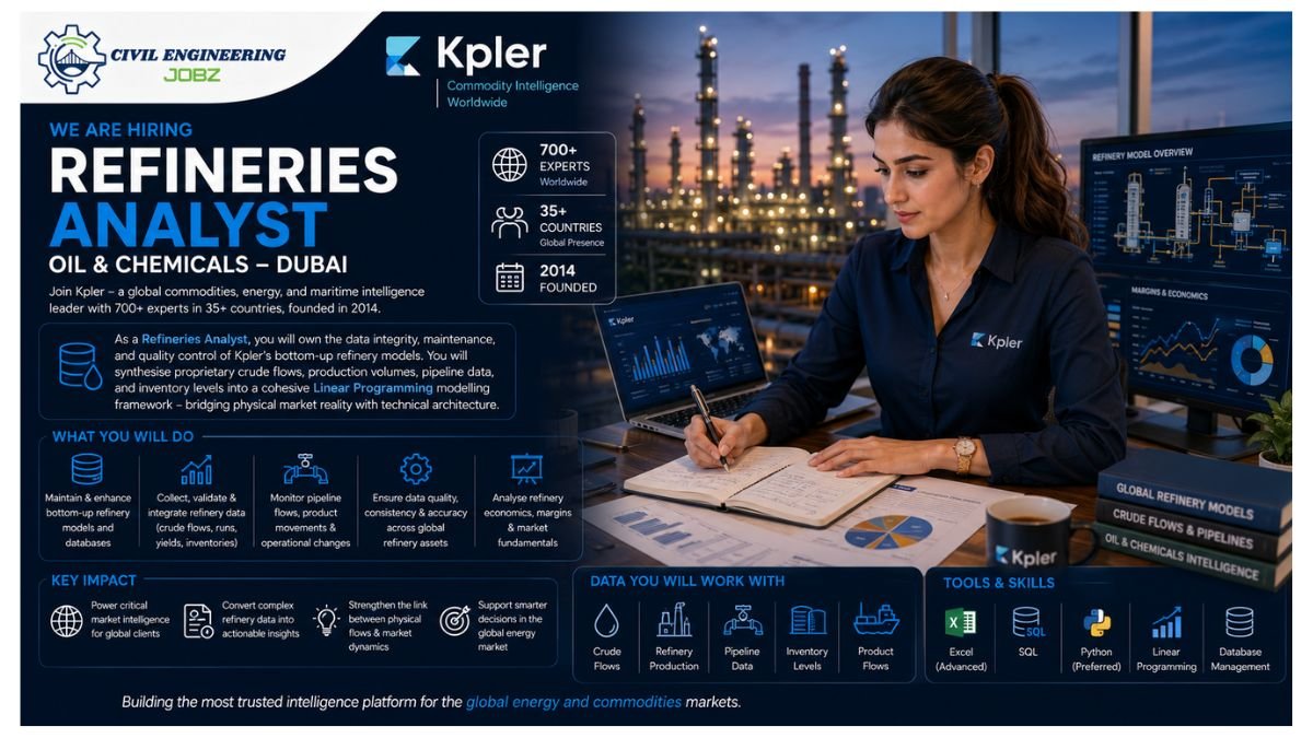 Refineries Analyst Jobs Dubai UAE 2026