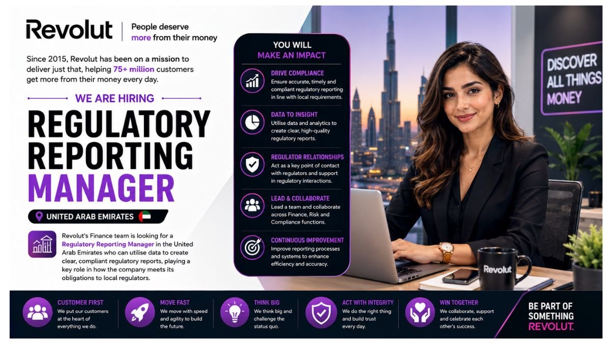 Regulatory Reporting Manager Jobs UAE 2026