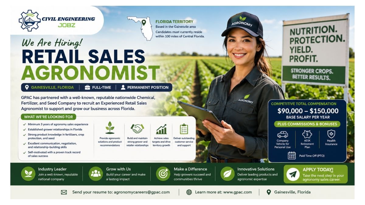 Retail Sales Agronomist Jobs Gainesville FL 2026