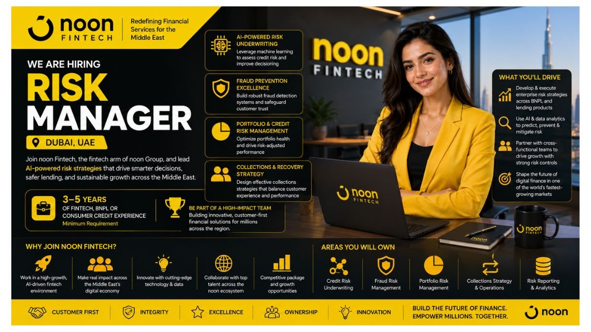 Risk Manager Jobs Dubai UAE 2026 