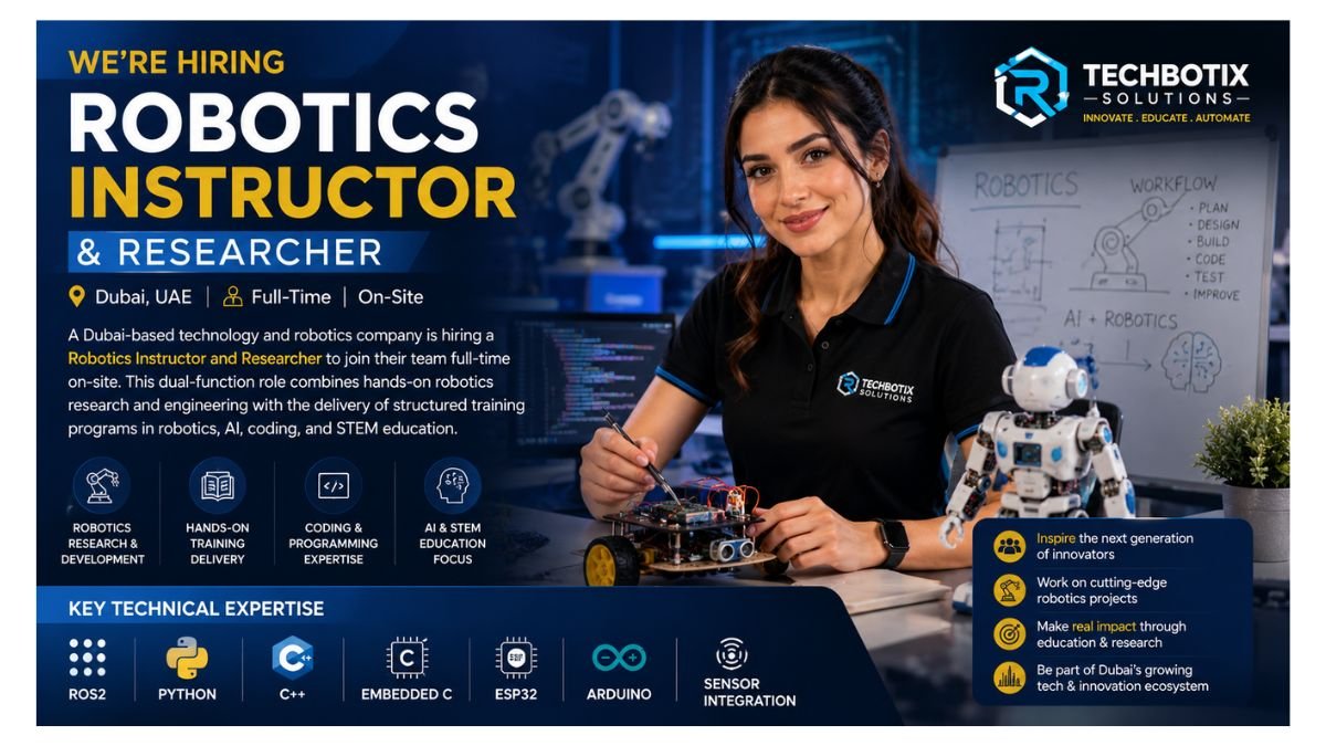 Robotics Instructor Jobs Dubai 2026 
