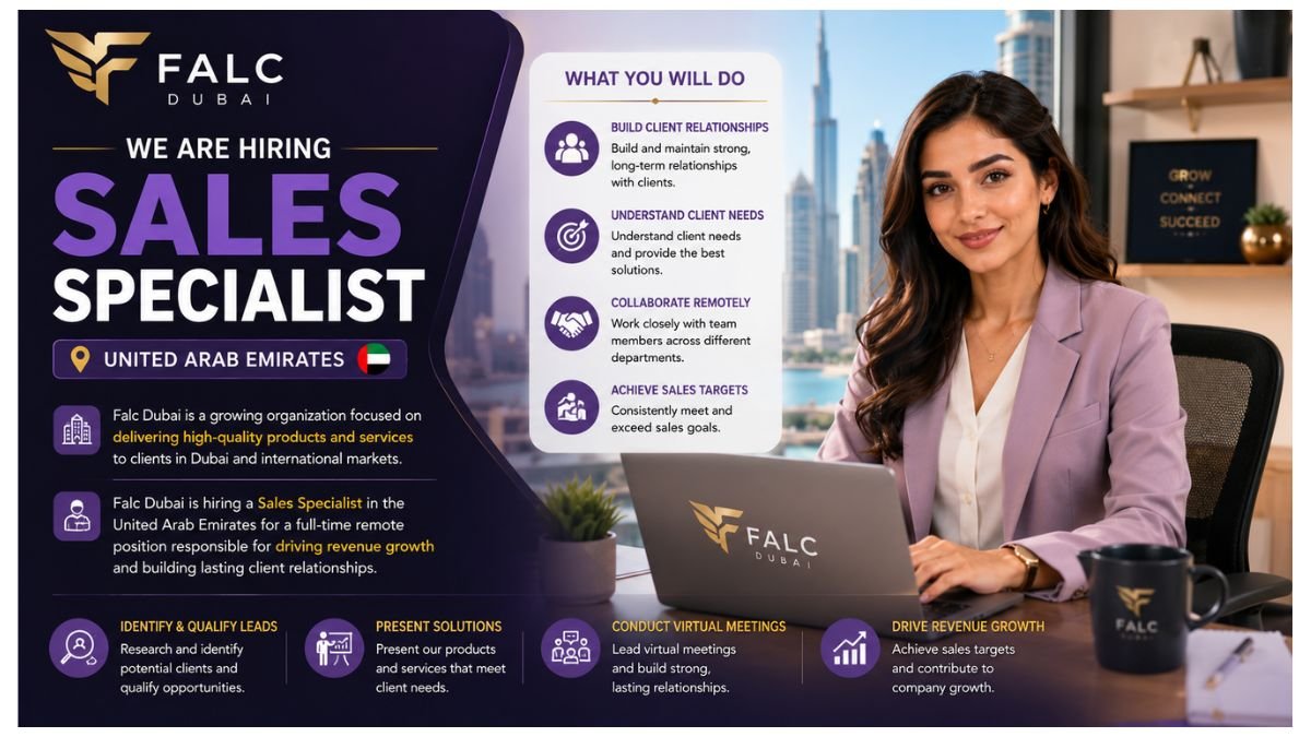 Sales Specialist Jobs UAE 2026