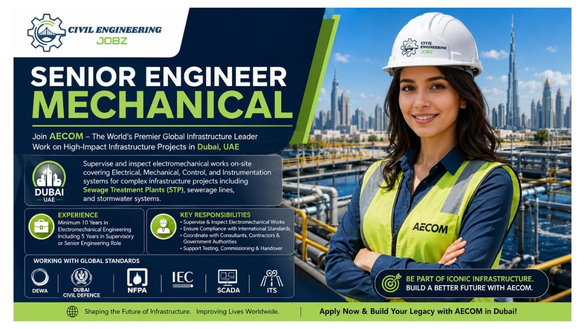 Senior Engineer Mechanical Jobs Dubai UAE 2026
