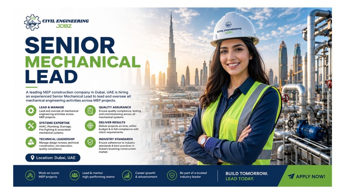 Senior Mechanical Lead Jobs Dubai UAE 2026