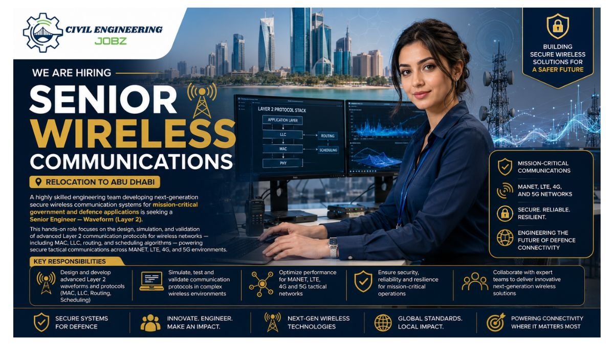 Senior Wireless Communications Engineer Jobs Abu Dhabi UAE 2026 
