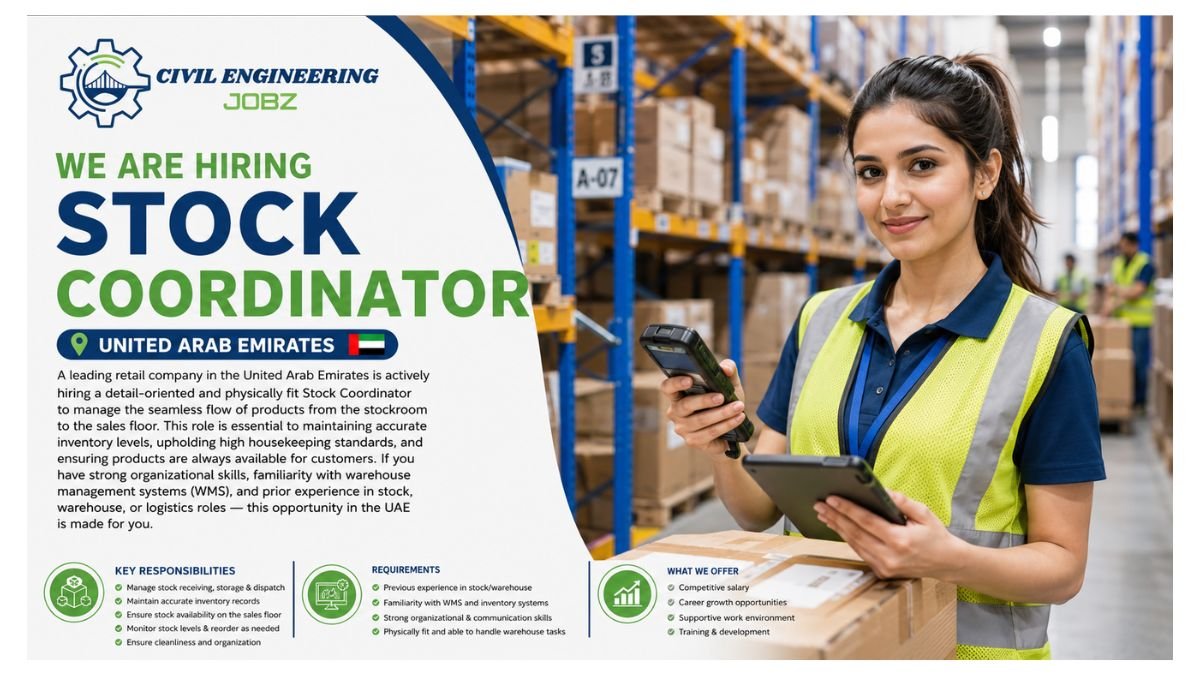 Stock Coordinator Jobs UAE 2026
