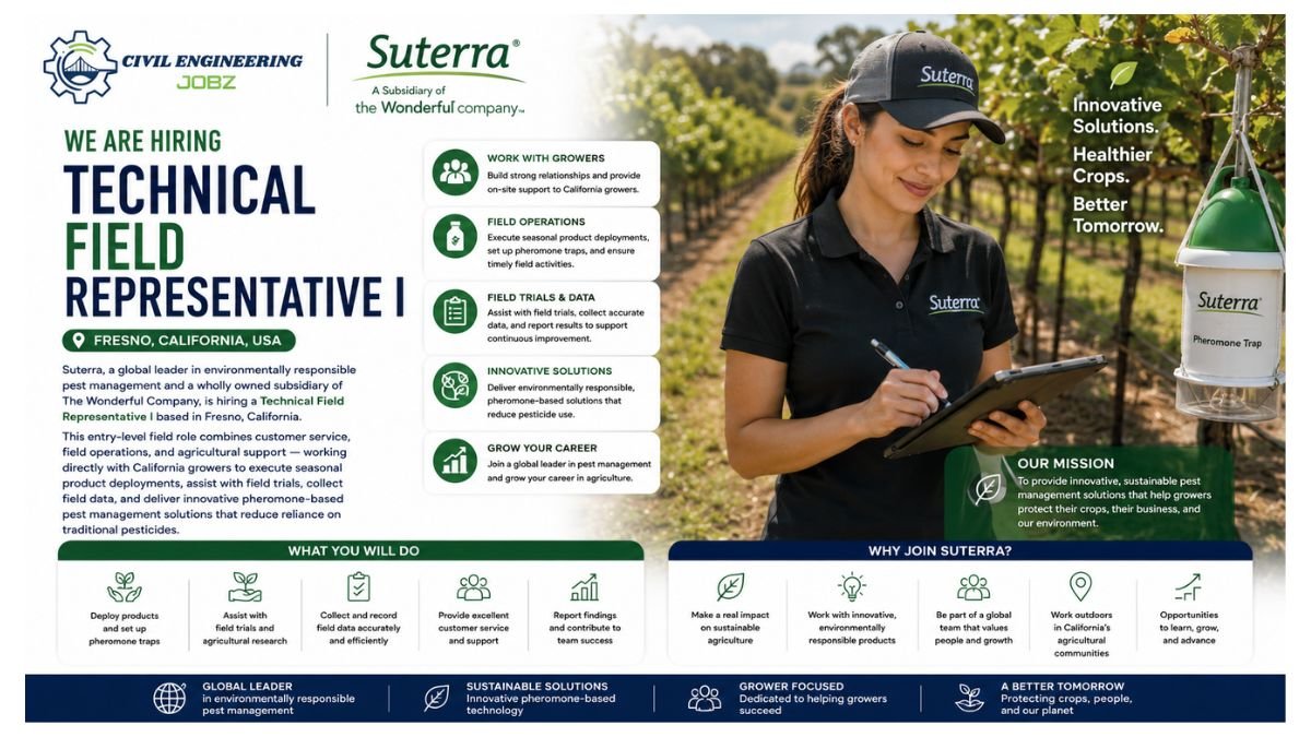 Technical Field Representative Jobs Fresno CA 2026