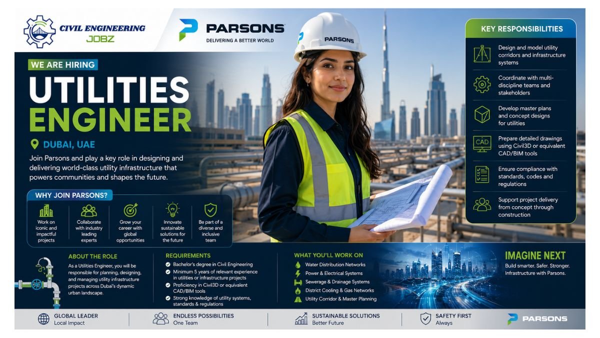 Utilities Engineer Jobs Dubai 2026