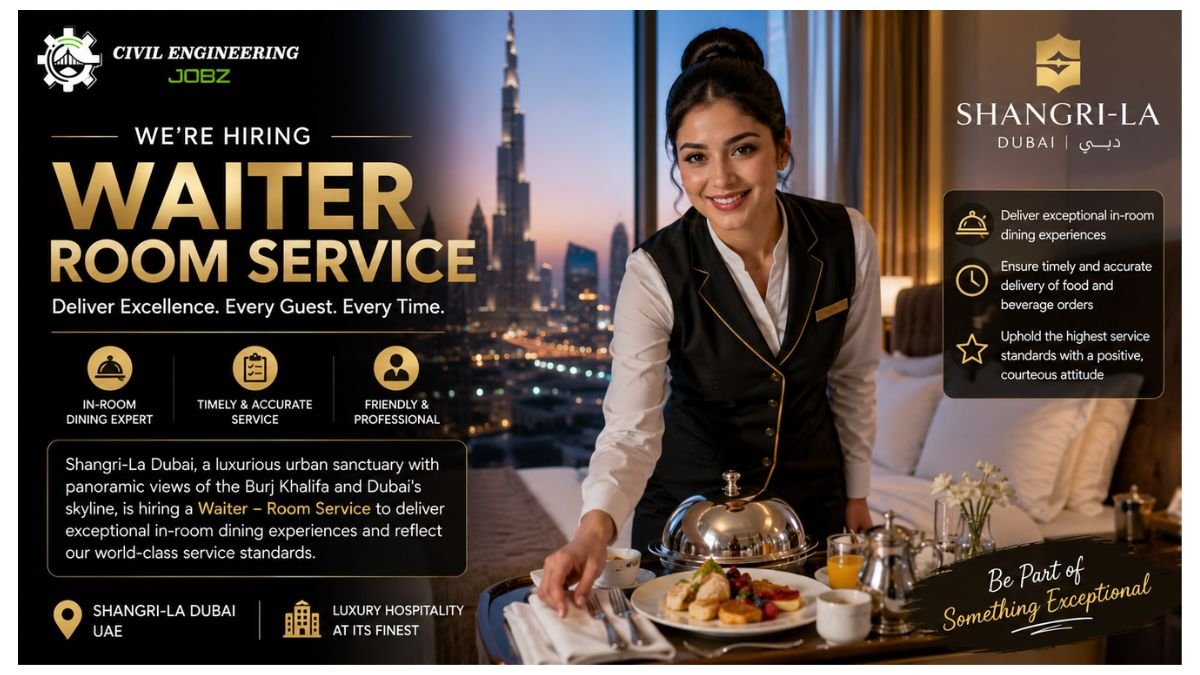 Waiter Room Service Jobs Dubai 2026