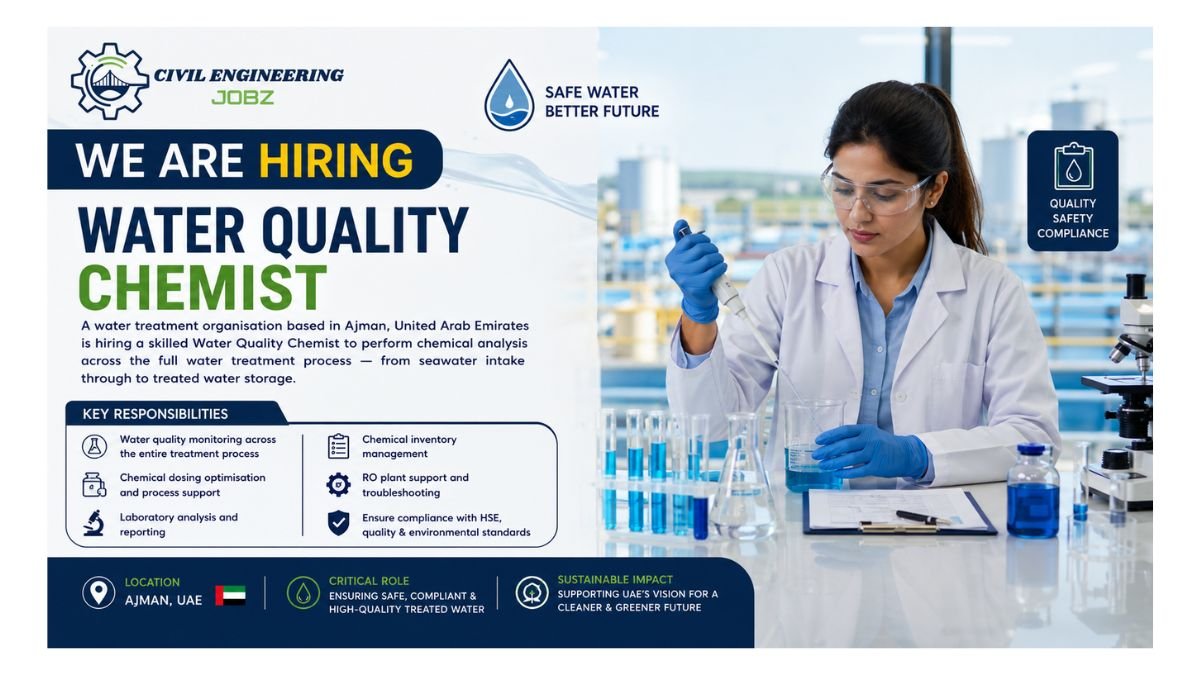 Water Quality Chemist Jobs Ajman UAE 2026