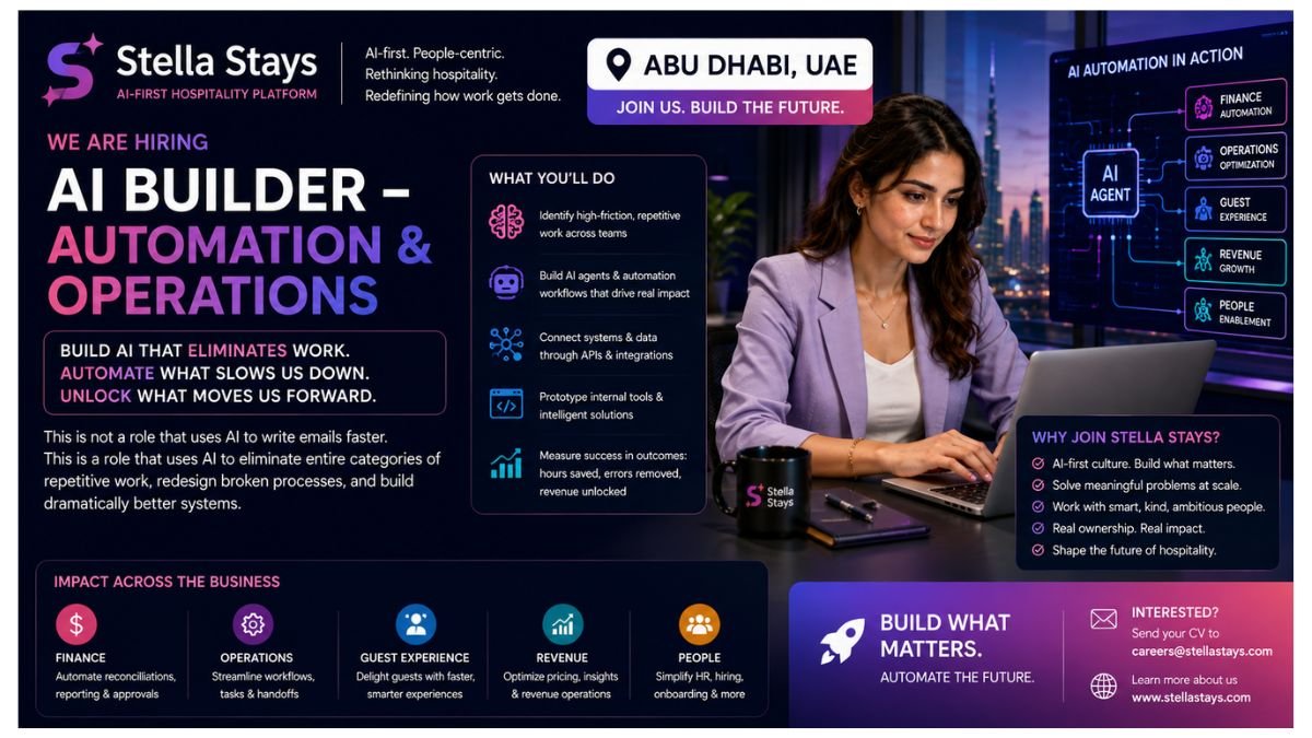 AI Builder Automation & Operations Jobs Dubai UAE 2026