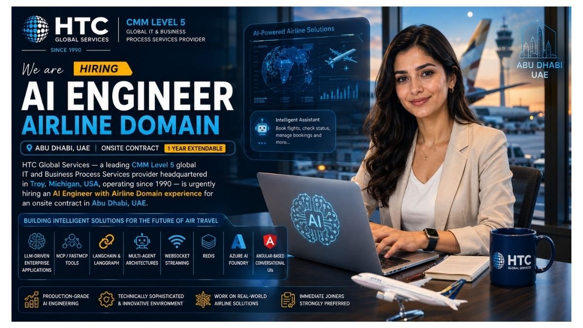 AI Engineer Airline Domain Jobs Abu Dhabi UAE 2026