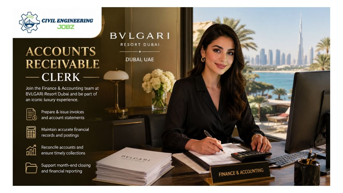 Accounts Receivable Clerk Jobs BVLGARI Resort Dubai UAE 2026