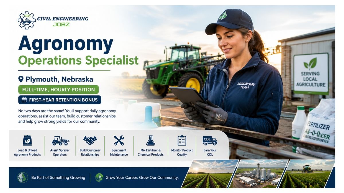Agronomy Operations Specialist Jobs Plymouth NE 2026