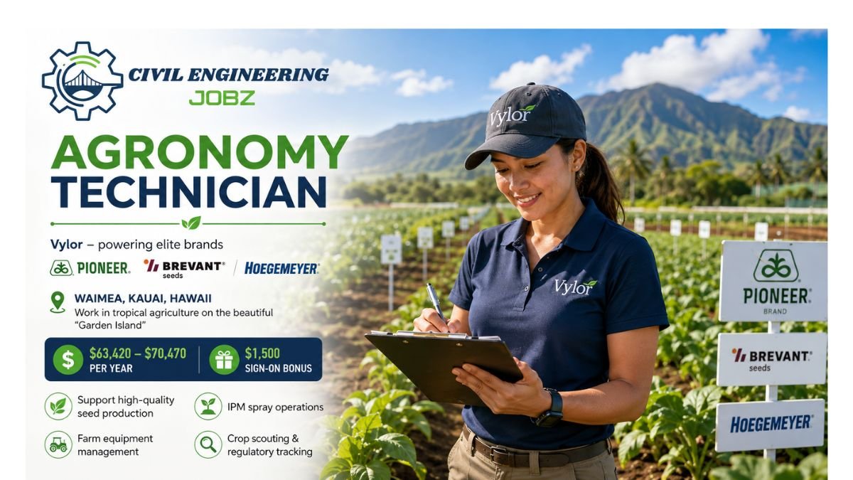 Agronomy Technician Jobs Waimea Kauai Hawaii 2026