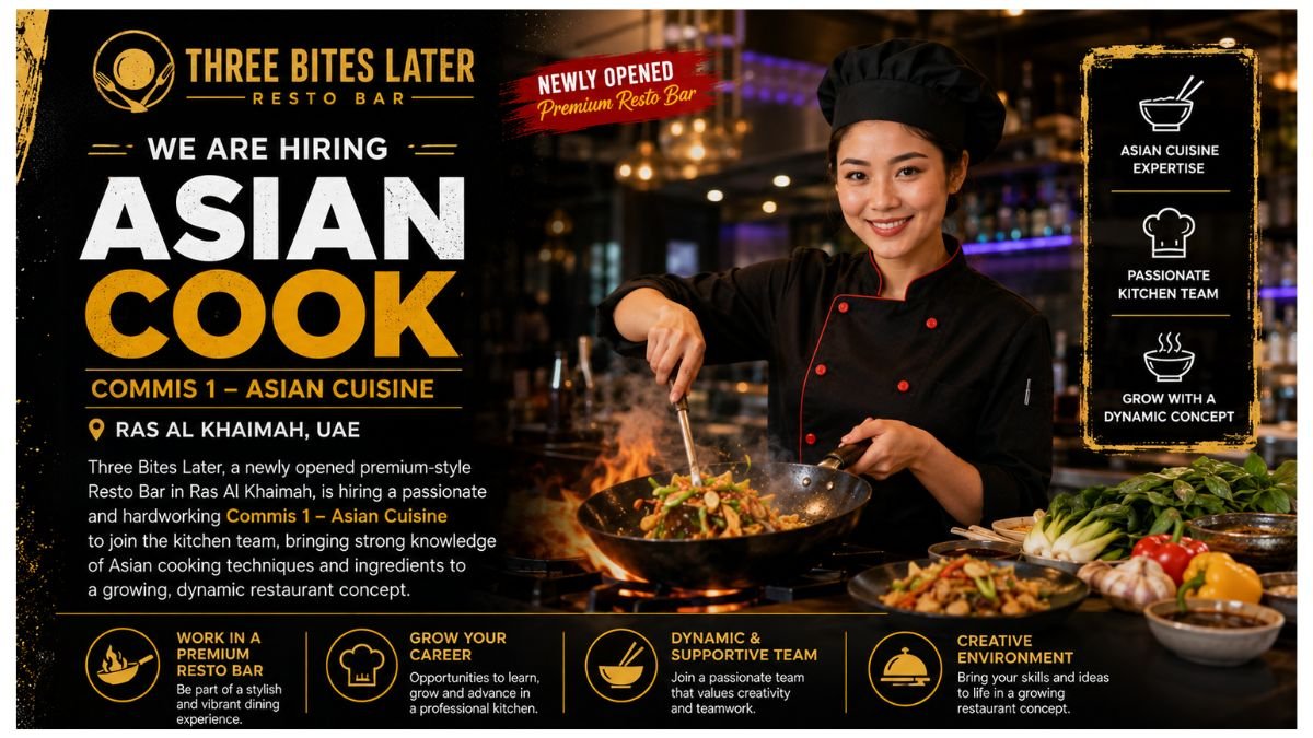 Asian Cook Jobs Ras Al Khaimah 2026