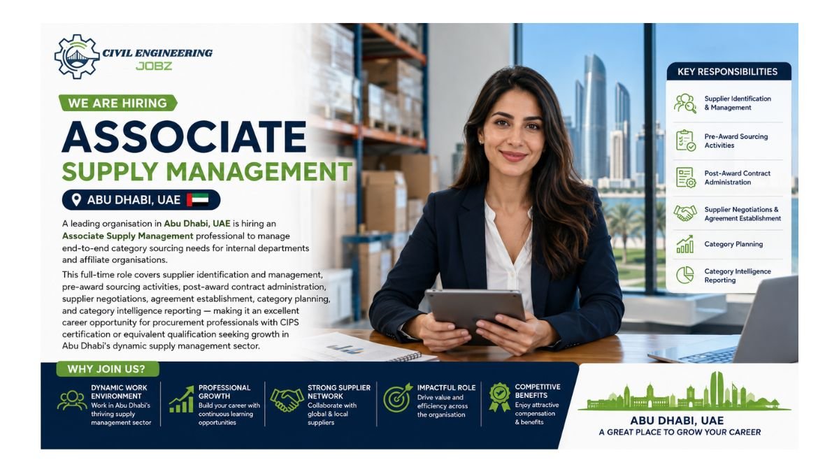Associate Supply Management Jobs Abu Dhabi UAE 2026